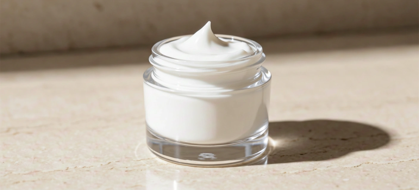 Premium moisturizing cream visualization